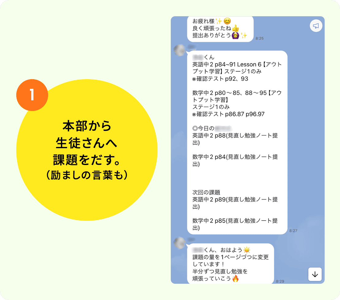オンライン家庭教師「ナイト」のLINEサポート